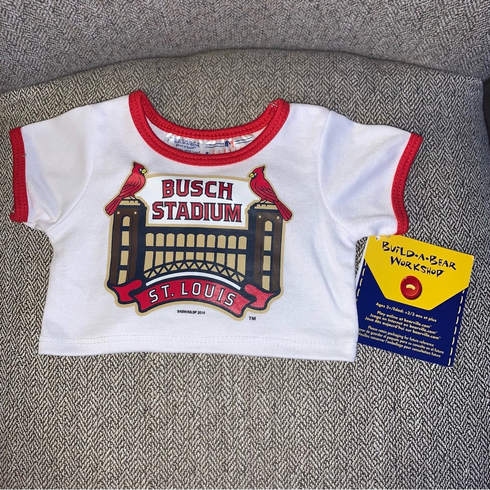 Build a Bear Workshop MLB Busch Stadium St Louis Cardinals RARE HTF VINTAGE BABW